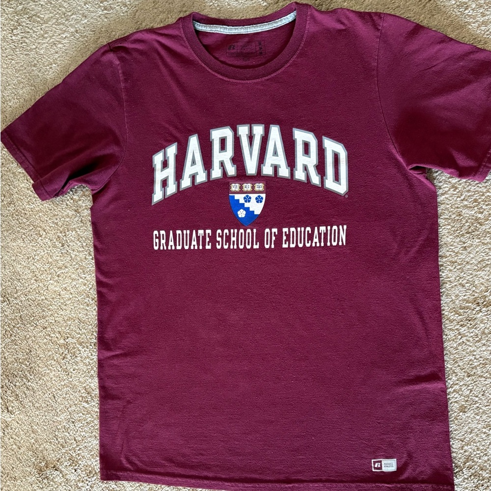 Russell Athletic Harvard Graduate School of Education Maroon Graphic Tee